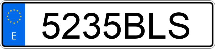 O número de registro 5235BLS tem BMW SERIE 3 O número de registro 5235BLS tem BMW SERIE 3