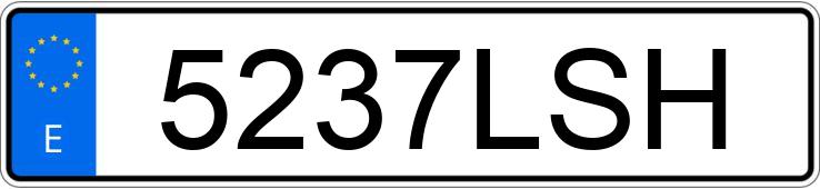 Numer rejestracyjny 5237LSH posiada ABARTH PUNTO