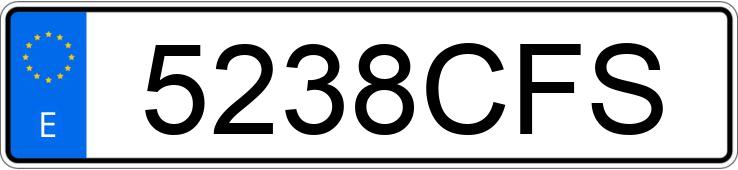 Numer rejestracyjny 5238CFS posiada FORD FIESTA