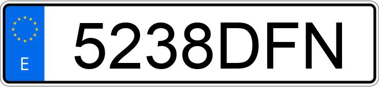 Numer rejestracyjny 5238DFN posiada TOYOTA HILUX