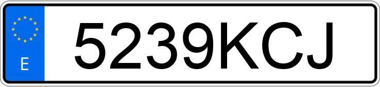 Numer rejestracyjny 5239KCJ posiada VOLKSWAGEN PASSAT