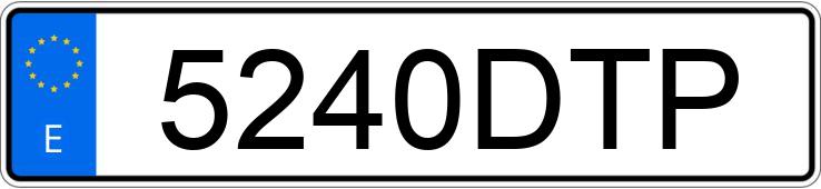 Numer rejestracyjny 5240DTP posiada VOLKSWAGEN POLO