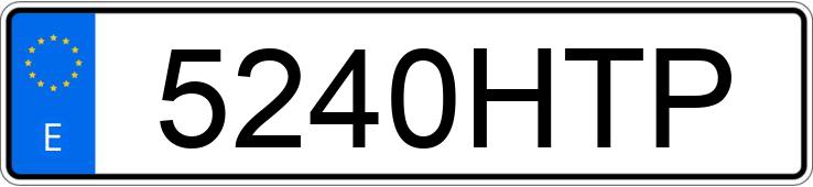 Numer rejestracyjny 5240HTP posiada TOYOTA HILUX