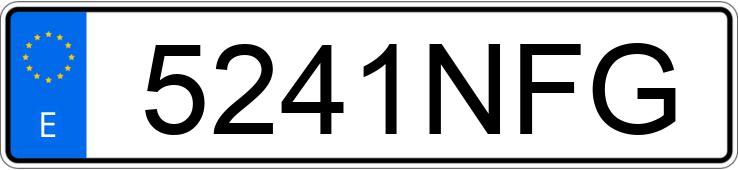 Numer rejestracyjny 5241NFG posiada AUDI A4