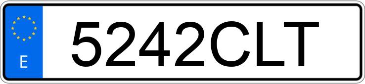 Numer rejestracyjny 5242CLT posiada FORD FOCUS