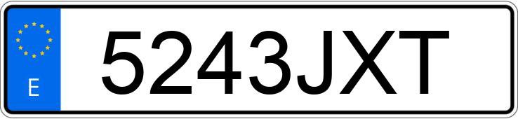 Numer rejestracyjny 5243JXT posiada SHERCO SE-R