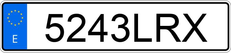 Numer rejestracyjny 5243LRX posiada AUDI Q5