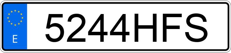 Numer rejestracyjny 5244HFS posiada MAZDA MAZDA5