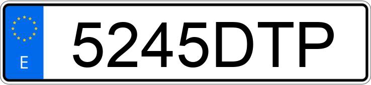 Numer rejestracyjny 5245DTP posiada OPEL MERIVA