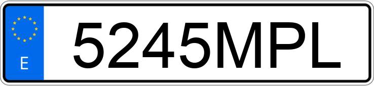 Numer rejestracyjny 5245MPL posiada MERCEDES MAYBACH S