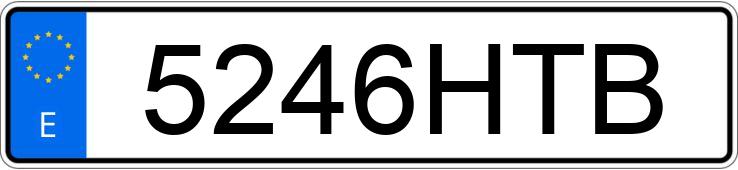 Numer rejestracyjny 5246HTB posiada HONDA CB 500