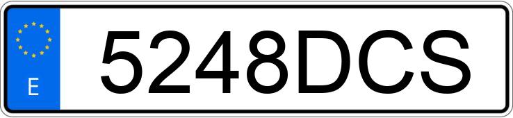 Numer rejestracyjny 5248DCS posiada SUBARU IMPREZA