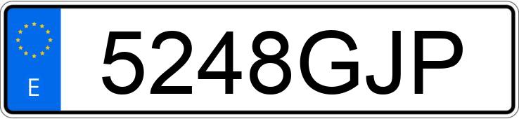 Numer rejestracyjny 5248GJP posiada MERCEDES VITO