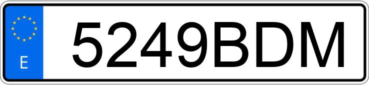 Numer rejestracyjny 5249BDM posiada OPEL ZAFIRA