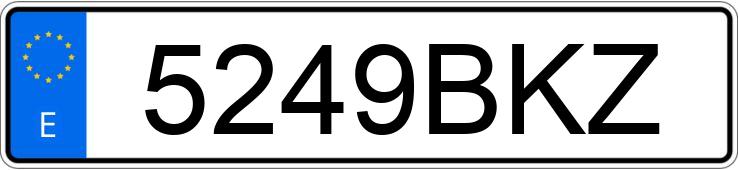 Numer rejestracyjny 5249BKZ posiada VOLKSWAGEN NEW BEETLE