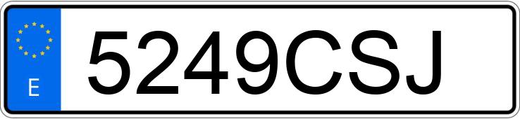 Registreringsnummeret 5249CSJ har BMW SERIE 5