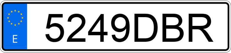 Numer rejestracyjny 5249DBR posiada VOLKSWAGEN GOLF Numer rejestracyjny 5249DBR posiada VOLKSWAGEN GOLF