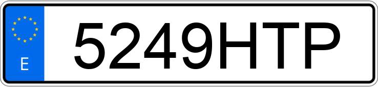 Numer rejestracyjny 5249HTP posiada MAN TG