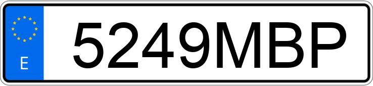 Il numero di registrazione 5249MBP ha MERCEDES GLE (167)