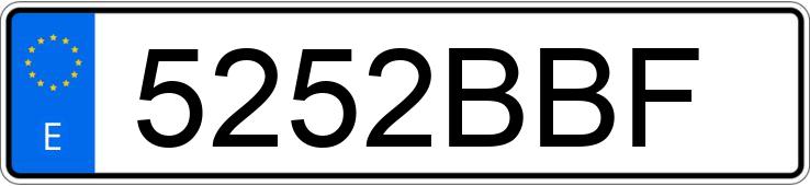 Numer rejestracyjny 5252BBF posiada SEAT IBIZA Numer rejestracyjny 5252BBF posiada SEAT IBIZA