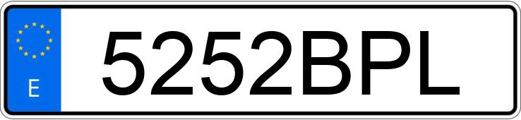 Registreringsnummeret 5252BPL har AUDI A3 Registreringsnummeret 5252BPL har AUDI A3