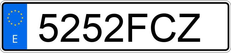 Numer rejestracyjny 5252FCZ posiada SEAT IBIZA