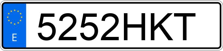 Numer rejestracyjny 5252HKT posiada BMW SERIE 1