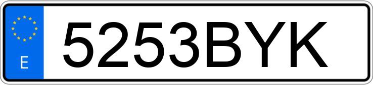 Numer rejestracyjny 5253BYK posiada SEAT LEON Numer rejestracyjny 5253BYK posiada SEAT LEON