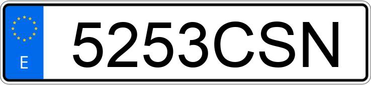 Numer rejestracyjny 5253CSN posiada SEAT IBIZA