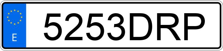 Numer rejestracyjny 5253DRP posiada MERCEDES C 240 (202)