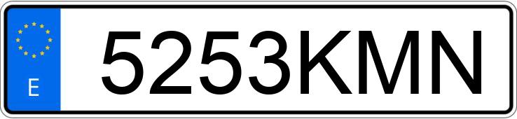 Numer rejestracyjny 5253KMN posiada AUDI A4