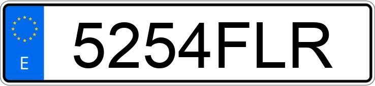 Numer rejestracyjny 5254FLR posiada TOYOTA AURIS