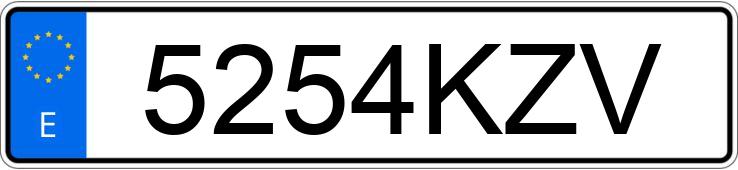 Numer rejestracyjny 5254KZV posiada SKODA FABIA