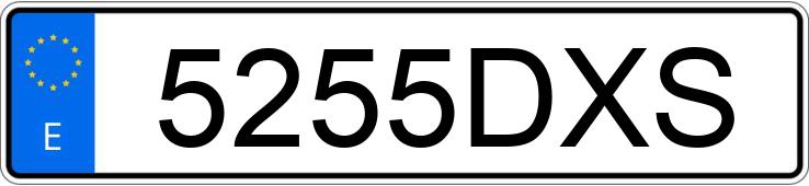 Numer rejestracyjny 5255DXS posiada SUZUKI GRAND VITARA