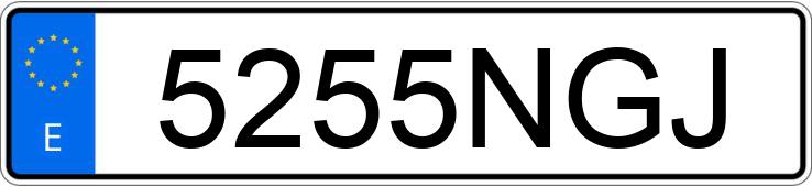 Numer rejestracyjny 5255NGJ posiada TESLA MODEL 3 Numer rejestracyjny 5255NGJ posiada TESLA MODEL 3