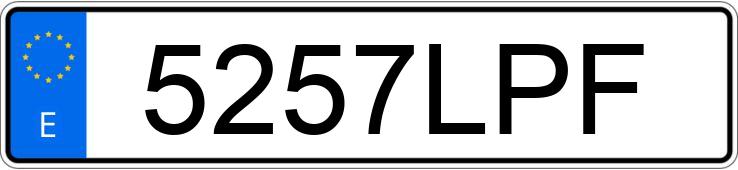 Numer rejestracyjny 5257LPF posiada DACIA DOKKER
