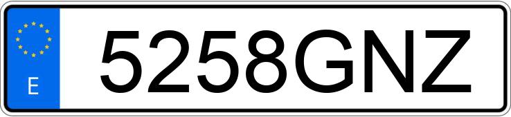 Numer rejestracyjny 5258GNZ posiada VOLKSWAGEN GOLF Numer rejestracyjny 5258GNZ posiada VOLKSWAGEN GOLF