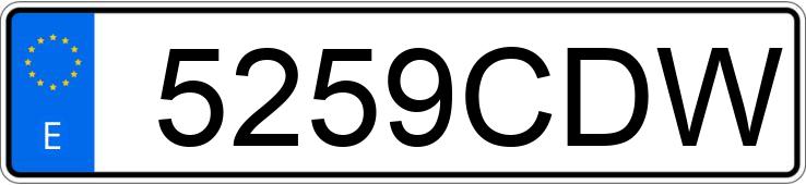 Numer rejestracyjny 5259CDW posiada SUZUKI INTRUDER 800