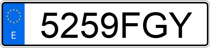 Die Registrierungsnummer 5259FGY hat OPEL CORSA