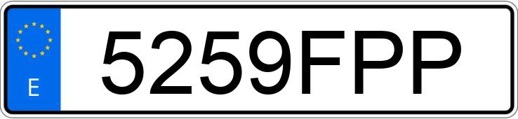 Numer rejestracyjny 5259FPP posiada MERCEDES E (211)