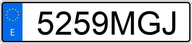 Numer rejestracyjny 5259MGJ posiada MERCEDES CLS (257)