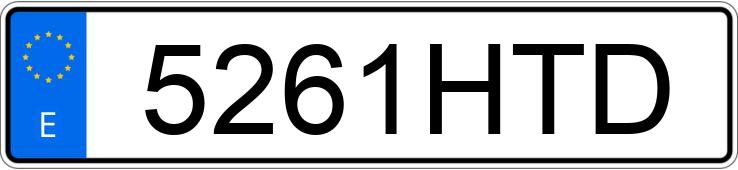 Numer rejestracyjny 5261HTD posiada PEUGEOT 5008 Numer rejestracyjny 5261HTD posiada PEUGEOT 5008