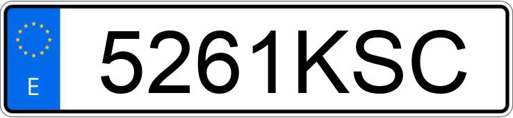 Numer rejestracyjny 5261KSC posiada MERCEDES C (205)