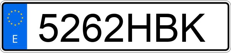 Numer rejestracyjny 5262HBK posiada AUDI A5