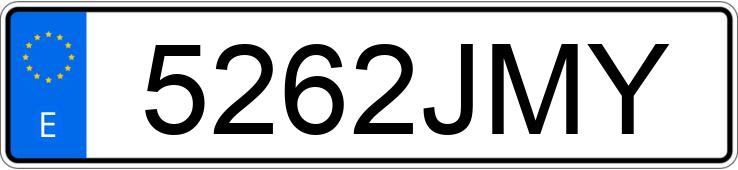 Numer rejestracyjny 5262JMY posiada RENAULT D