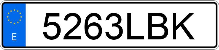 Numer rejestracyjny 5263LBK posiada YAMAHA WR 125