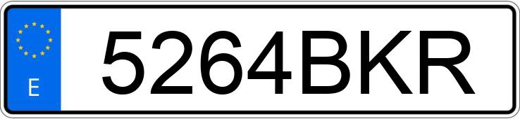 Numer rejestracyjny 5264BKR posiada VOLKSWAGEN NEW BEETLE