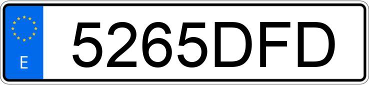 Numer rejestracyjny 5265DFD posiada SEAT CORDOBA