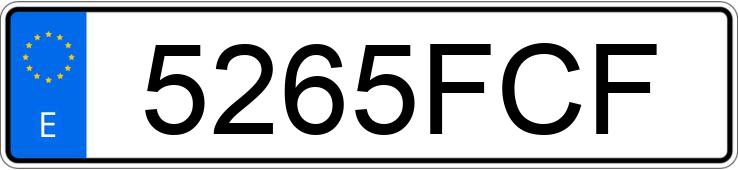 Numer rejestracyjny 5265FCF posiada BMW SERIE 3