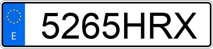 Numer rejestracyjny 5265HRX posiada FIAT PANDA Numer rejestracyjny 5265HRX posiada FIAT PANDA